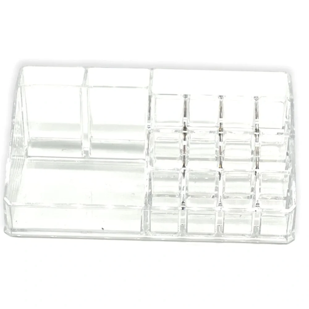 Clear Acrylic Makeup Organizer Lipstick Holder Vanity Storage Bathroom Bedroom